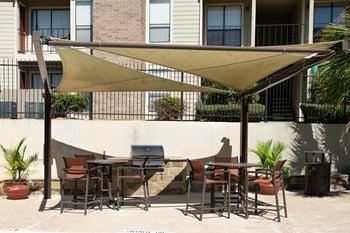 Outdoor cooking area